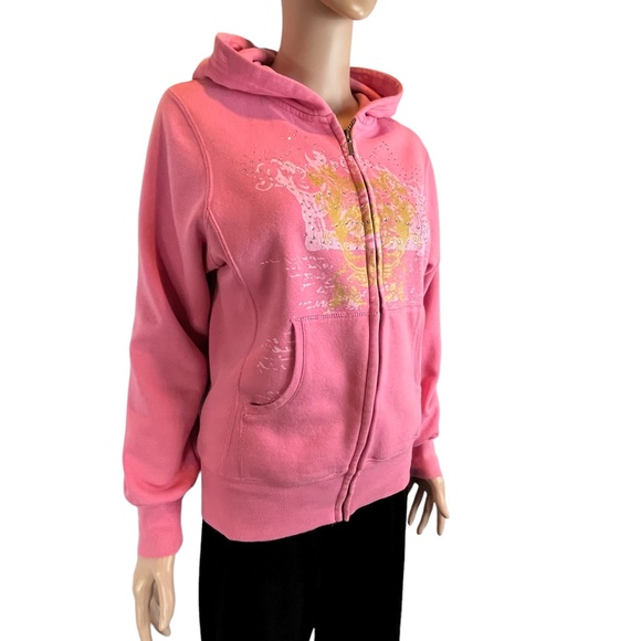 Arizona Full Front Zip Hoodie, Bubblegum Pink | XL/18 1/2 Plus - Picture 9 of 17